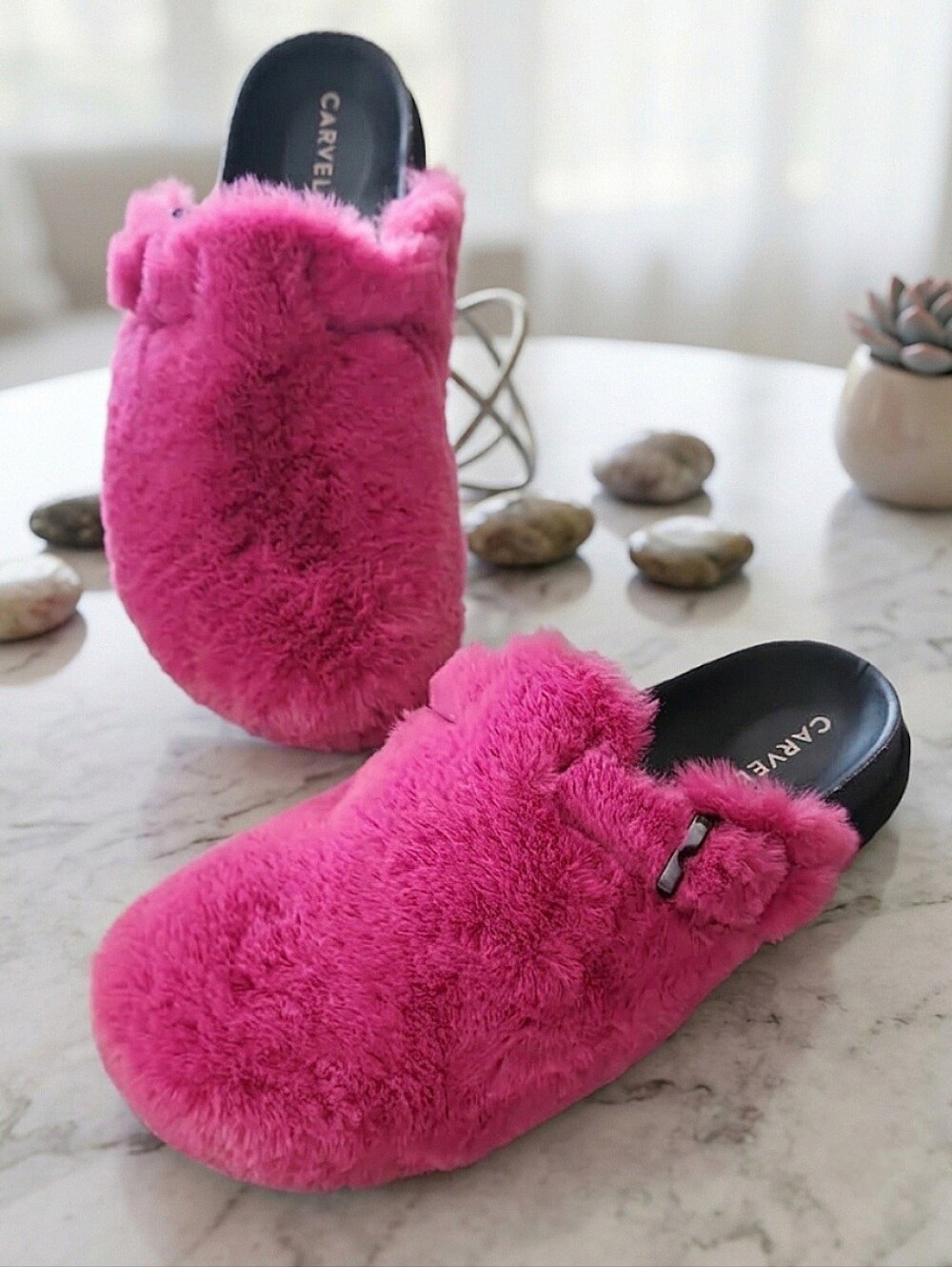 Faux Fur Slide